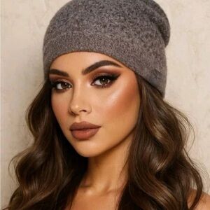 🤍✨ Barefoot Dreams CozyChic® Slouch Beanie – Brown – NWT – MSRP $48 ✨🤍